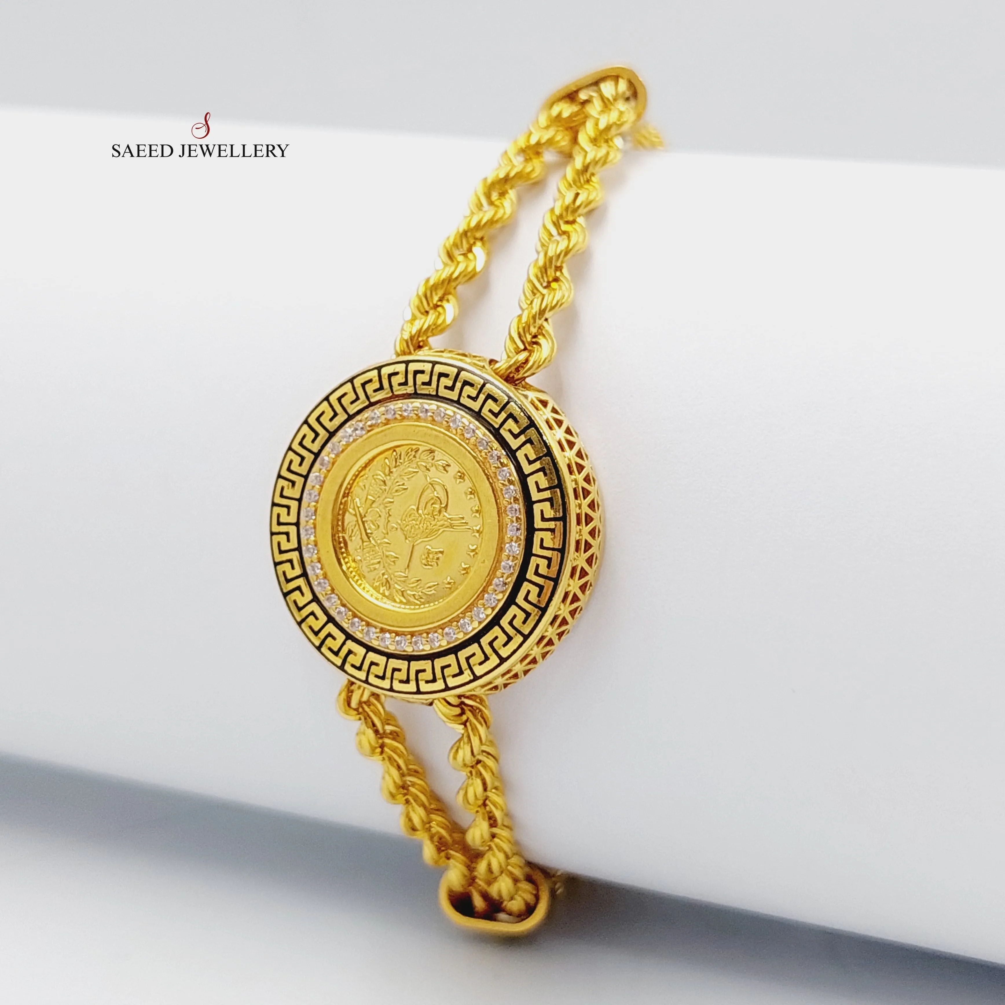 اسوارة رشادي مرصع ومطلي بالمينا