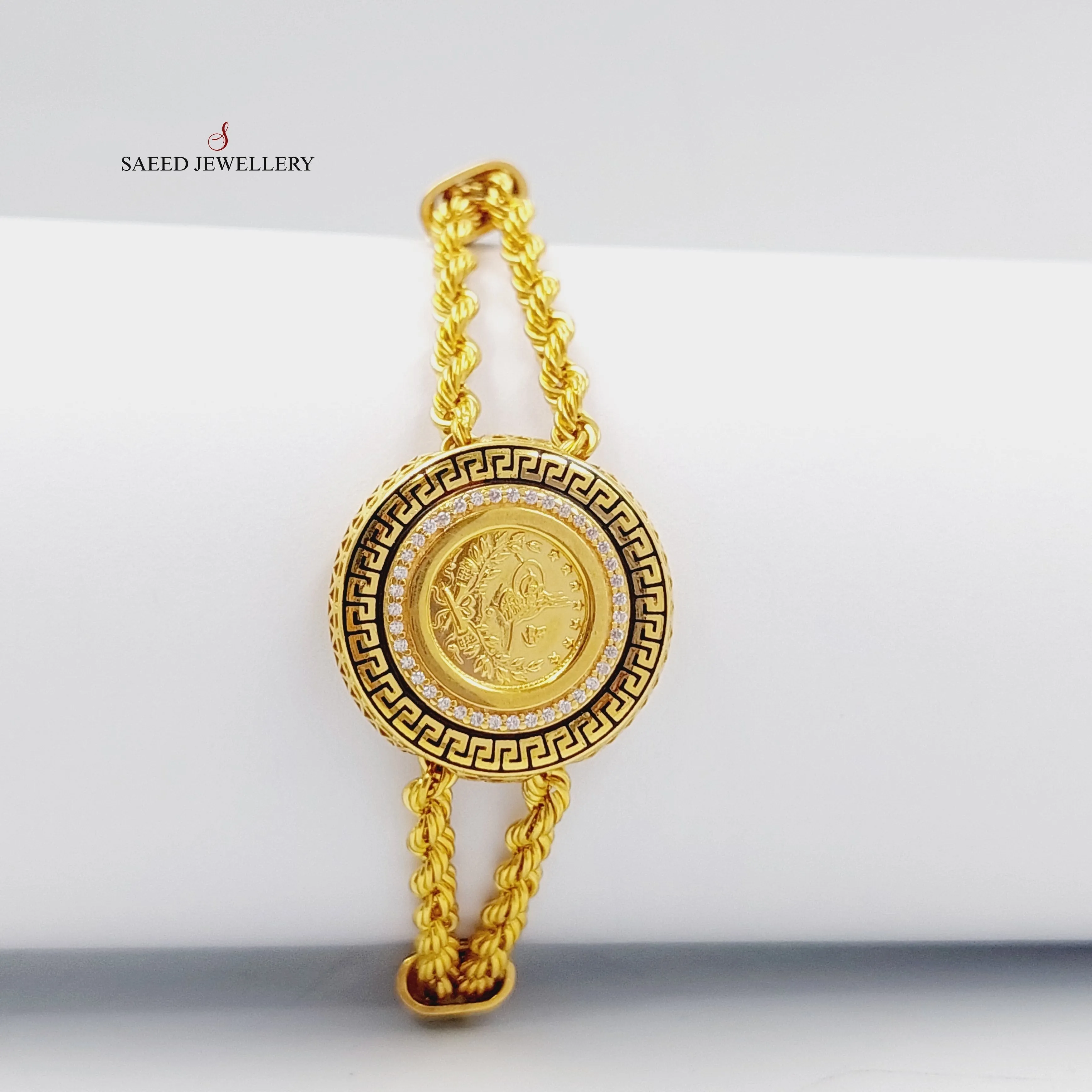 اسوارة رشادي مرصع ومطلي بالمينا