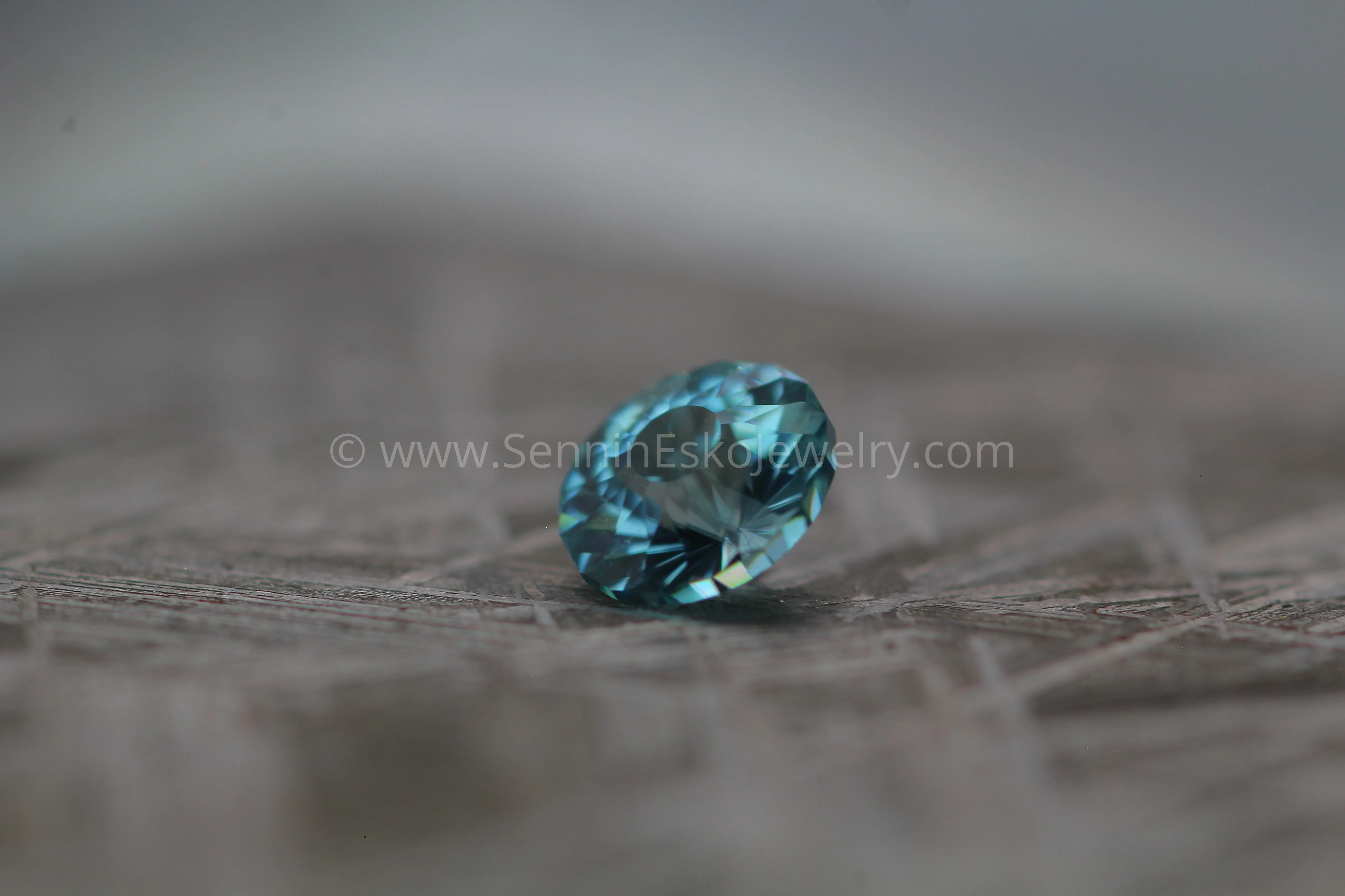 0.94 carat Blue Zircon - 5.3x3.6mm