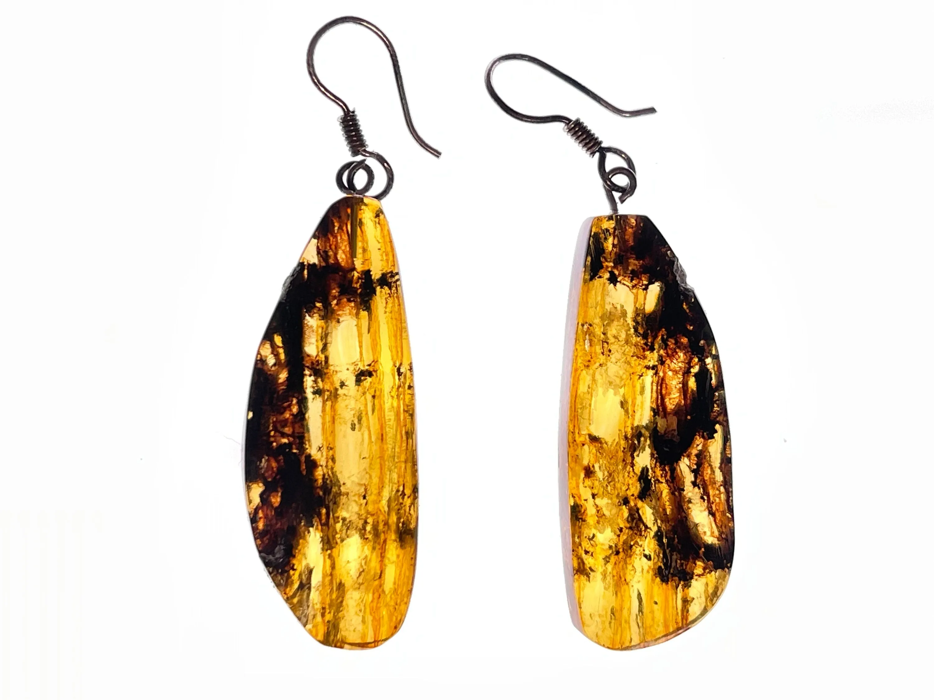 AMBER Crystal Earrings - Statement Earrings, Dangle Earrings, Handmade Jewelry, Healing Crystals and Stones, 48419