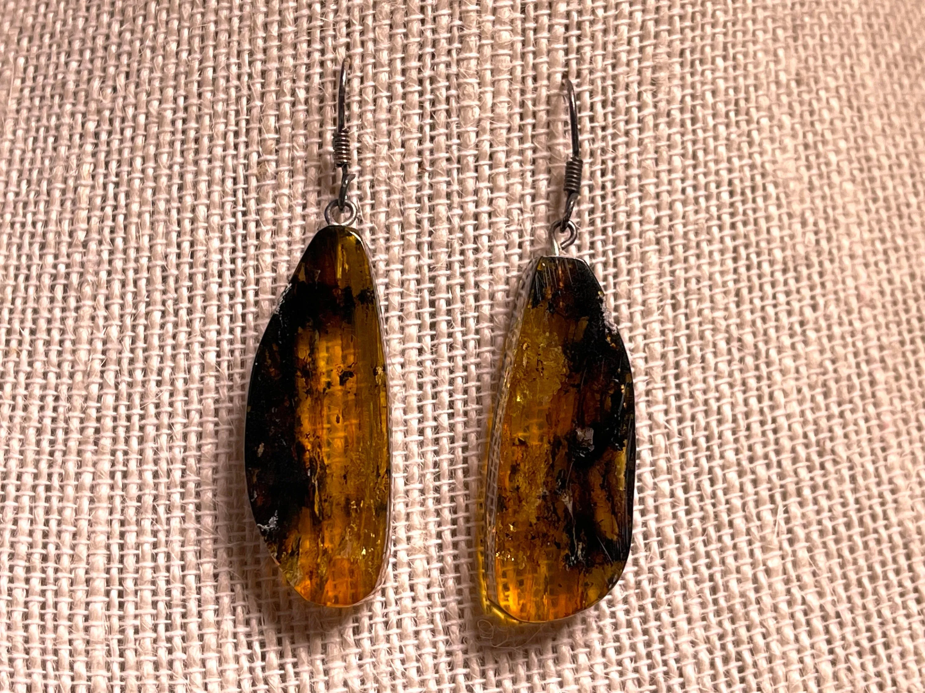 AMBER Crystal Earrings - Statement Earrings, Dangle Earrings, Handmade Jewelry, Healing Crystals and Stones, 48419
