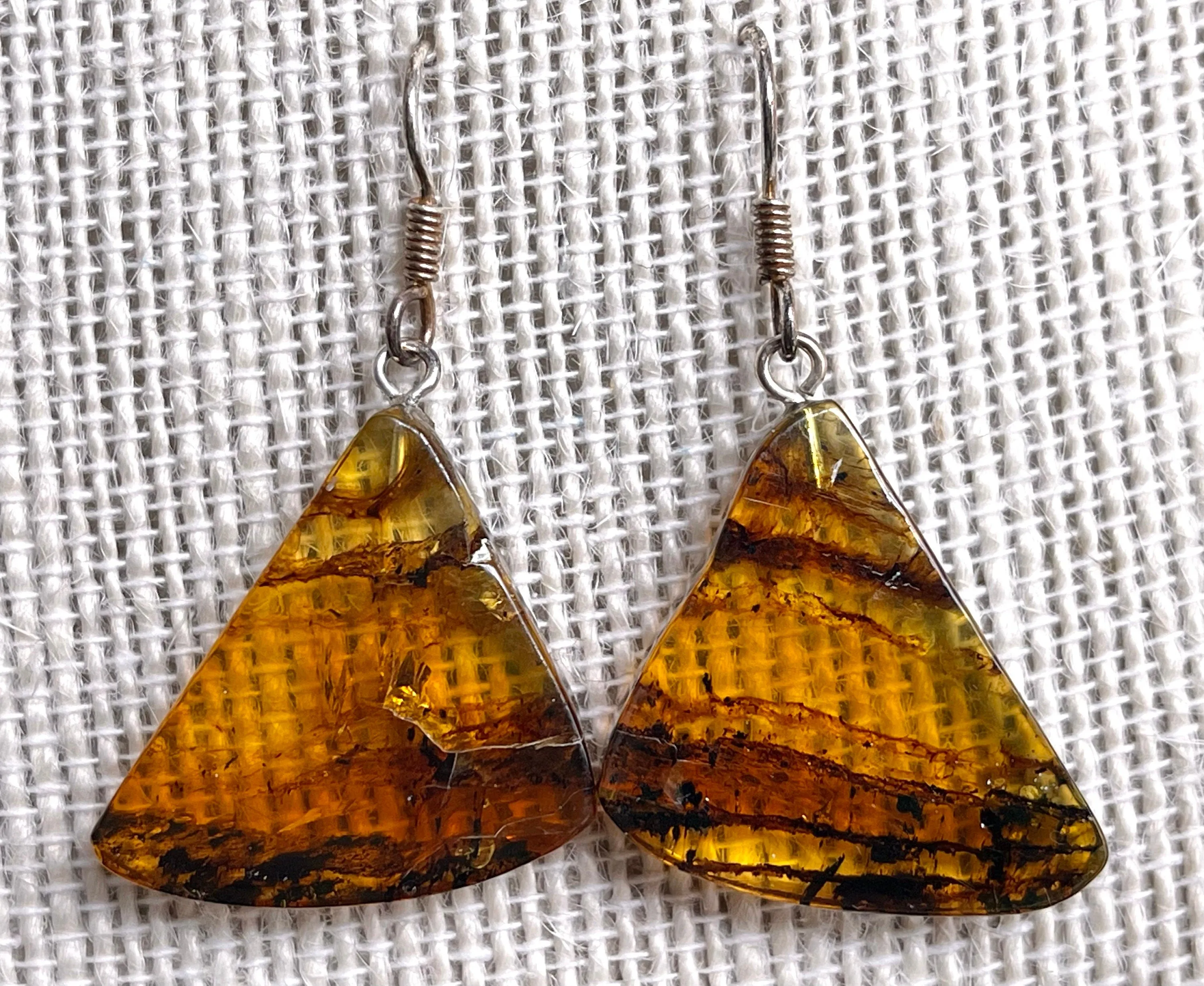 AMBER Crystal Earrings - Statement Earrings, Dangle Earrings, Handmade Jewelry, Healing Crystals and Stones, 50388