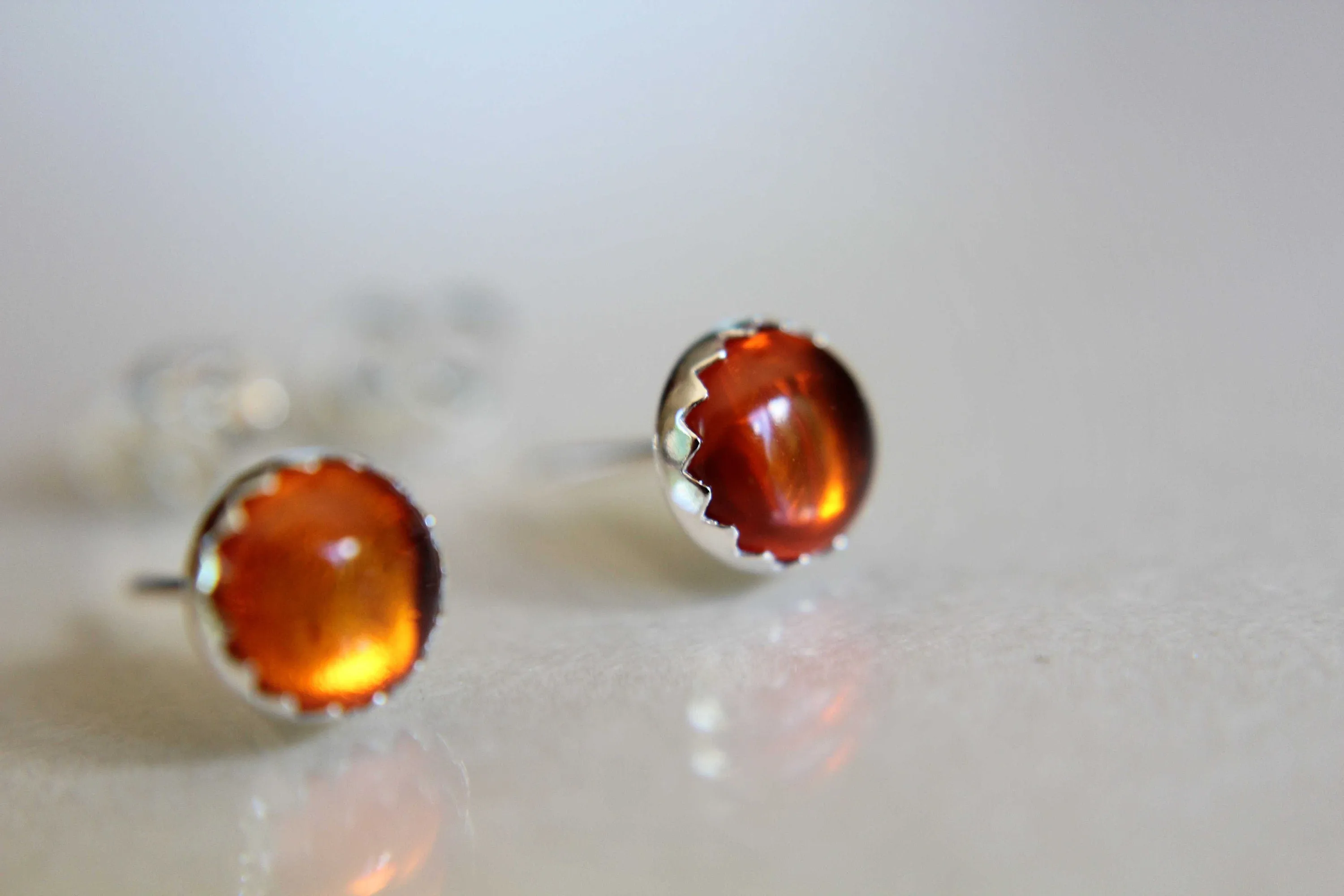 Amber Earrings, Gemstone Earrings, Sterling Earrings, Post Earrings, Baltic Amber Post Earrings, Simple Earrings, Minimalist Earrings, Gift