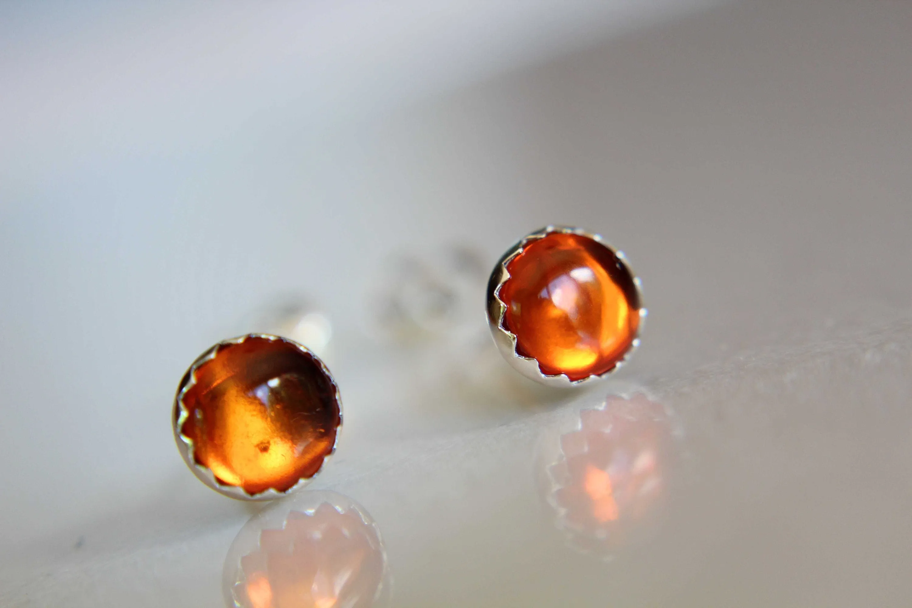 Amber Earrings, Gemstone Earrings, Sterling Earrings, Post Earrings, Baltic Amber Post Earrings, Simple Earrings, Minimalist Earrings, Gift