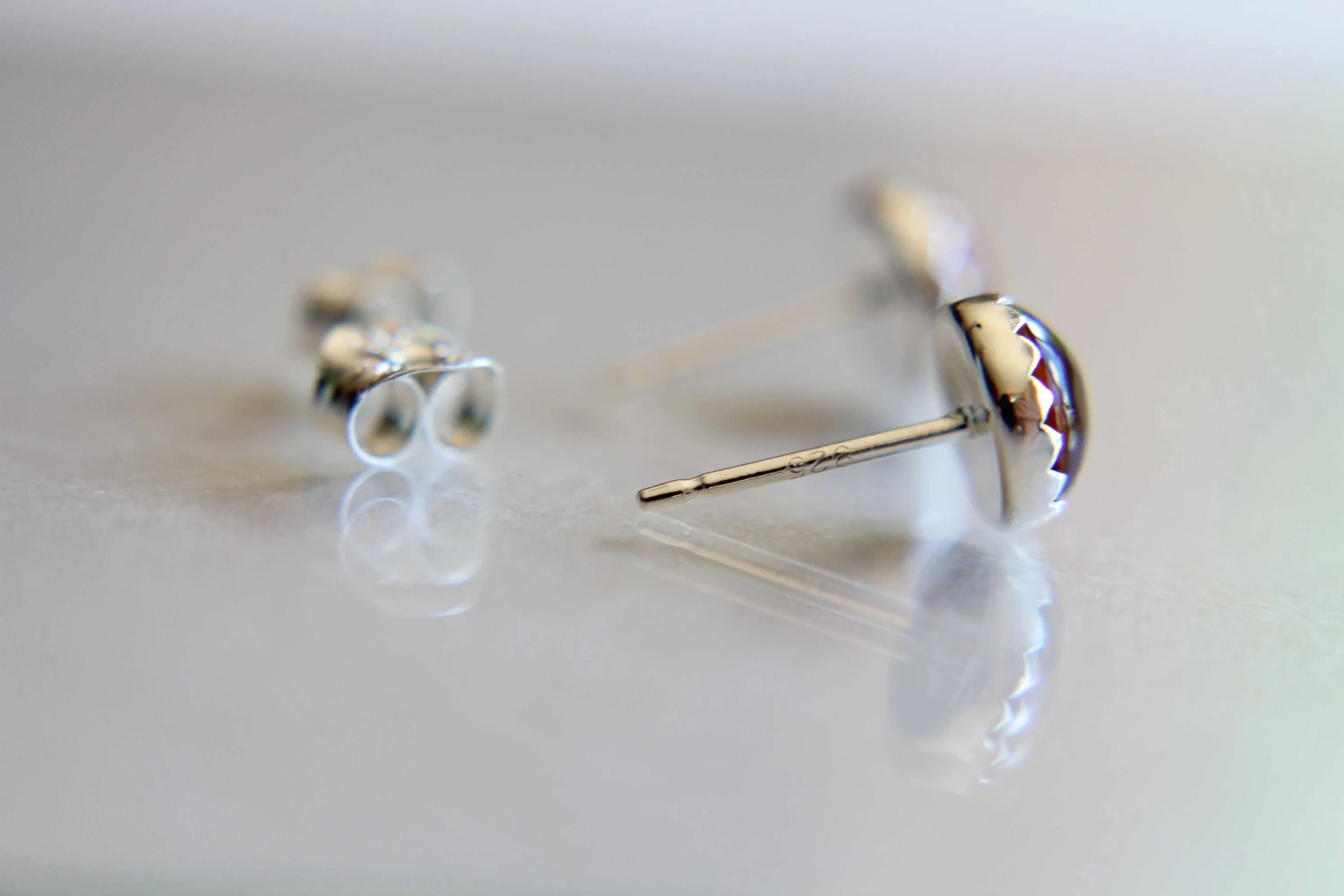 Amber Earrings, Gemstone Earrings, Sterling Earrings, Post Earrings, Baltic Amber Post Earrings, Simple Earrings, Minimalist Earrings, Gift
