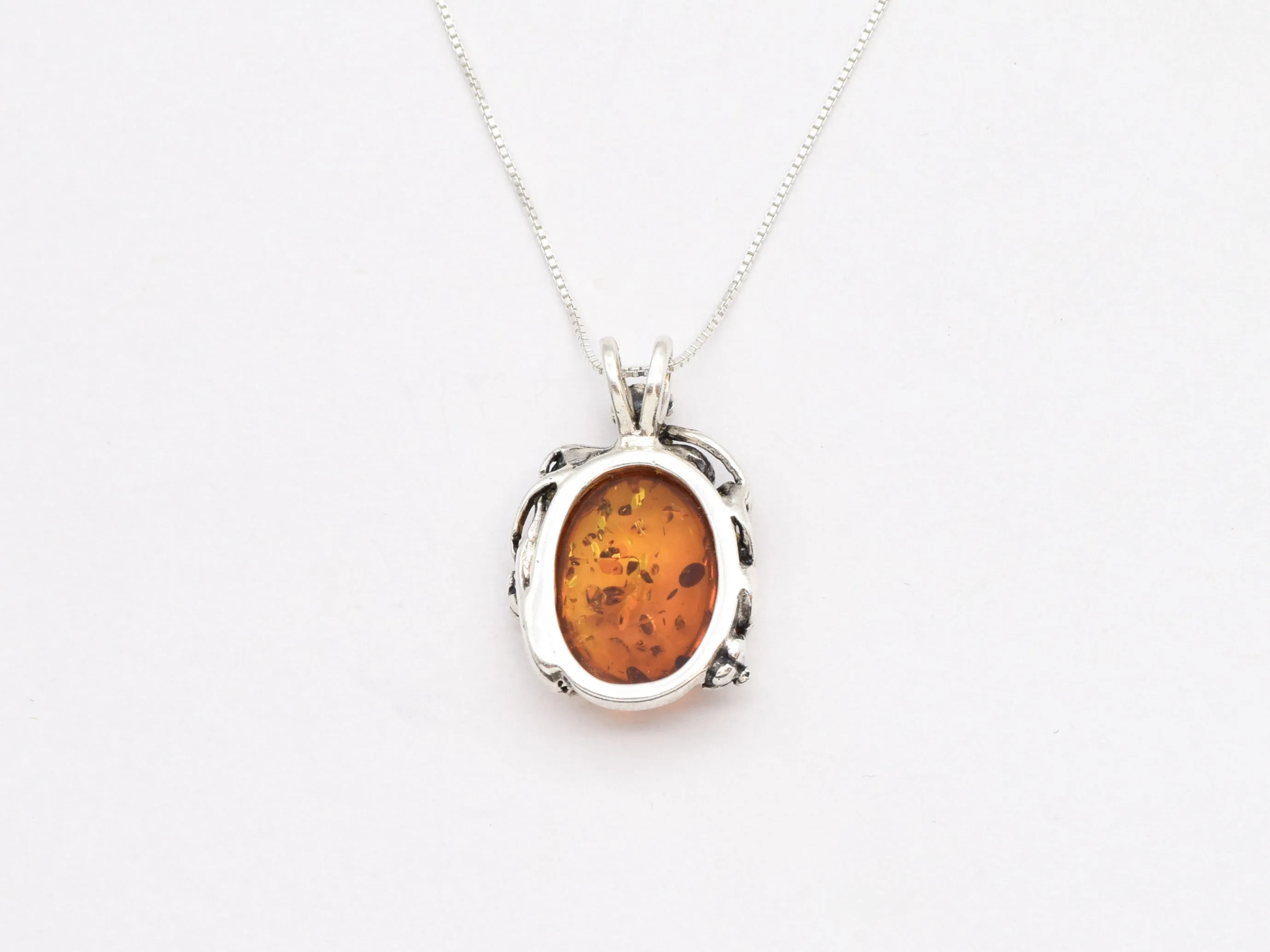 Amber Necklace - Large Flower Necklace - Yellow Statement Pendant