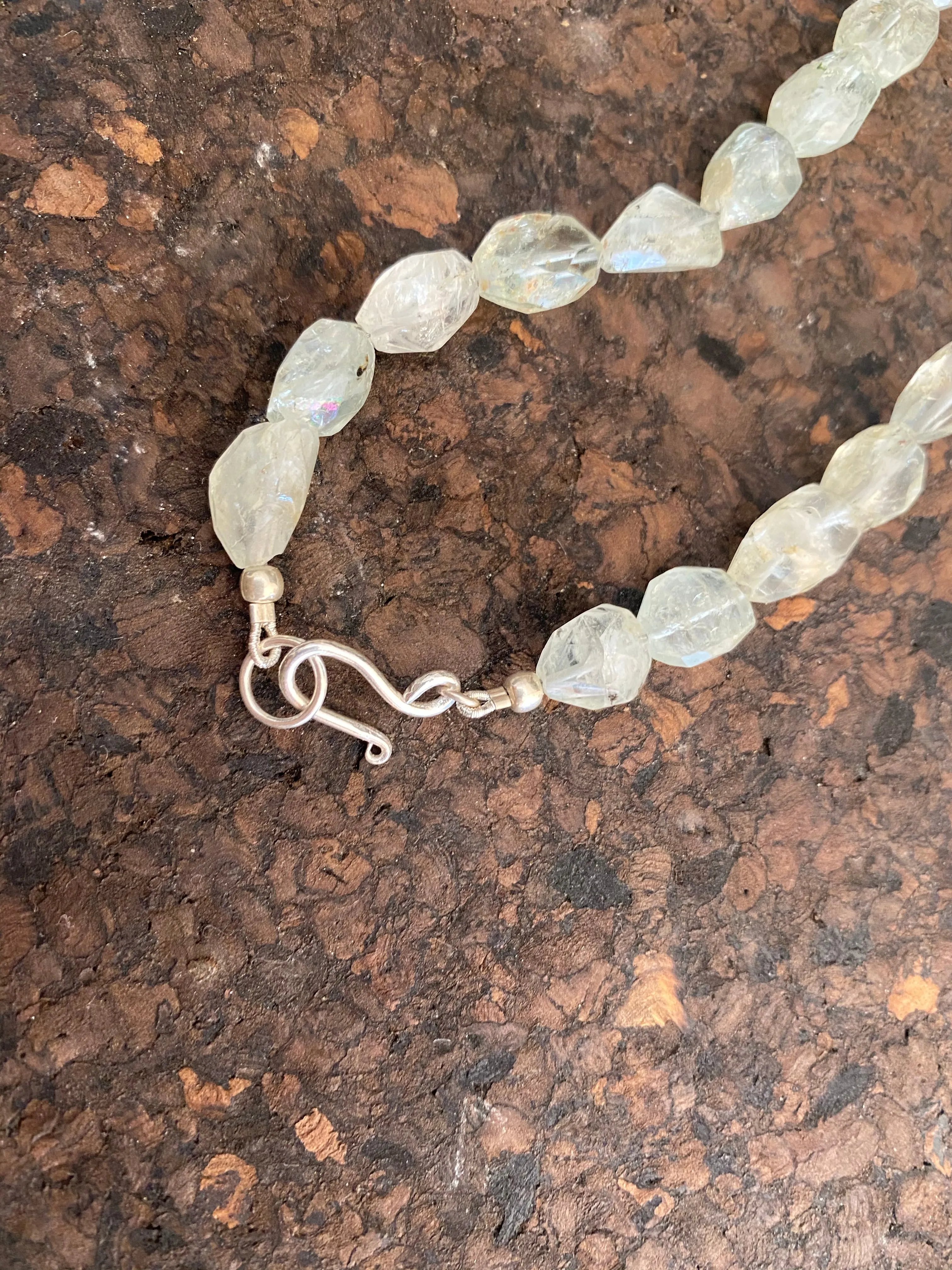 Aquamarine Silver Necklace