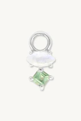 Astrid Marquise Apatite Silver Charm