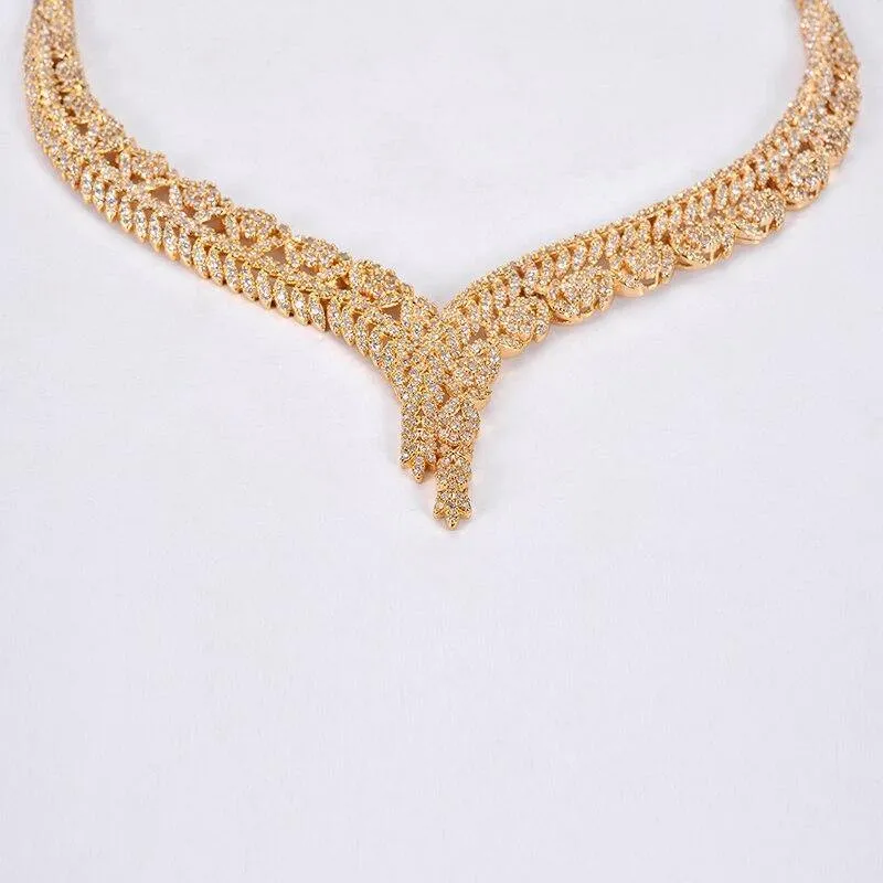 Attractive Bridal Jewelry with  AAAA  High Quality Cubic Zirconia Diamonds