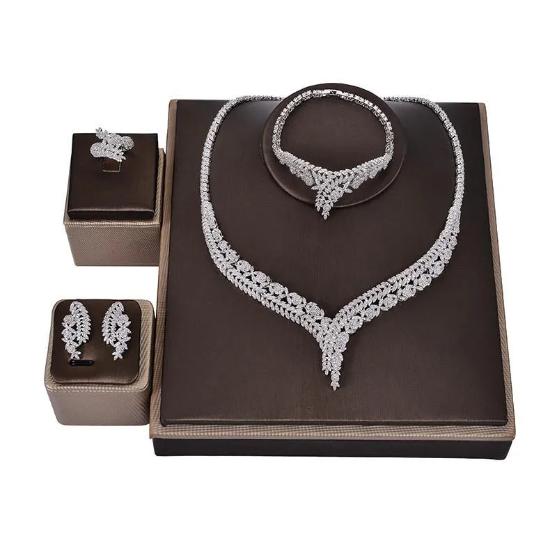 Attractive Bridal Jewelry with  AAAA  High Quality Cubic Zirconia Diamonds