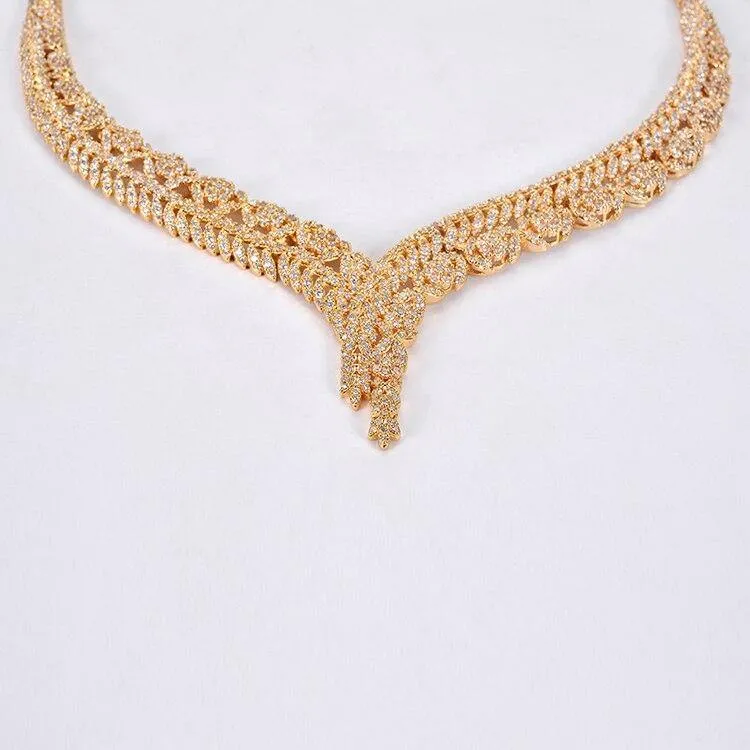 Attractive Bridal Jewelry with  AAAA  High Quality Cubic Zirconia Diamonds