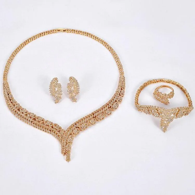 Attractive Bridal Jewelry with  AAAA  High Quality Cubic Zirconia Diamonds