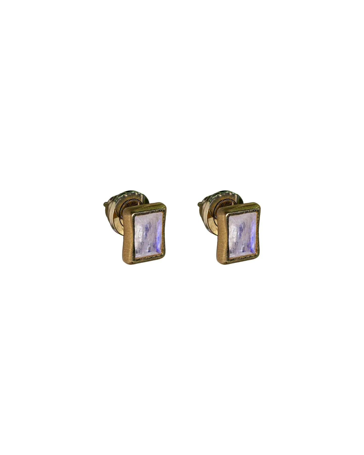 Baguette Moonstone Earrings