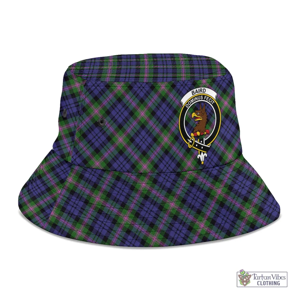 Baird Modern Tartan Bucket Hat with Family Crest