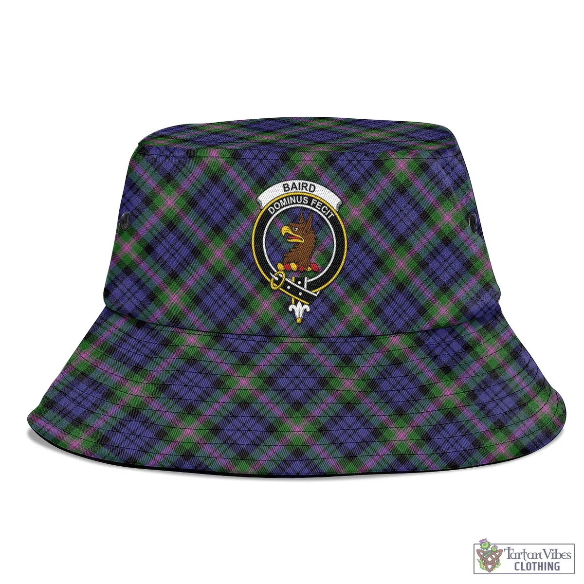 Baird Modern Tartan Bucket Hat with Family Crest