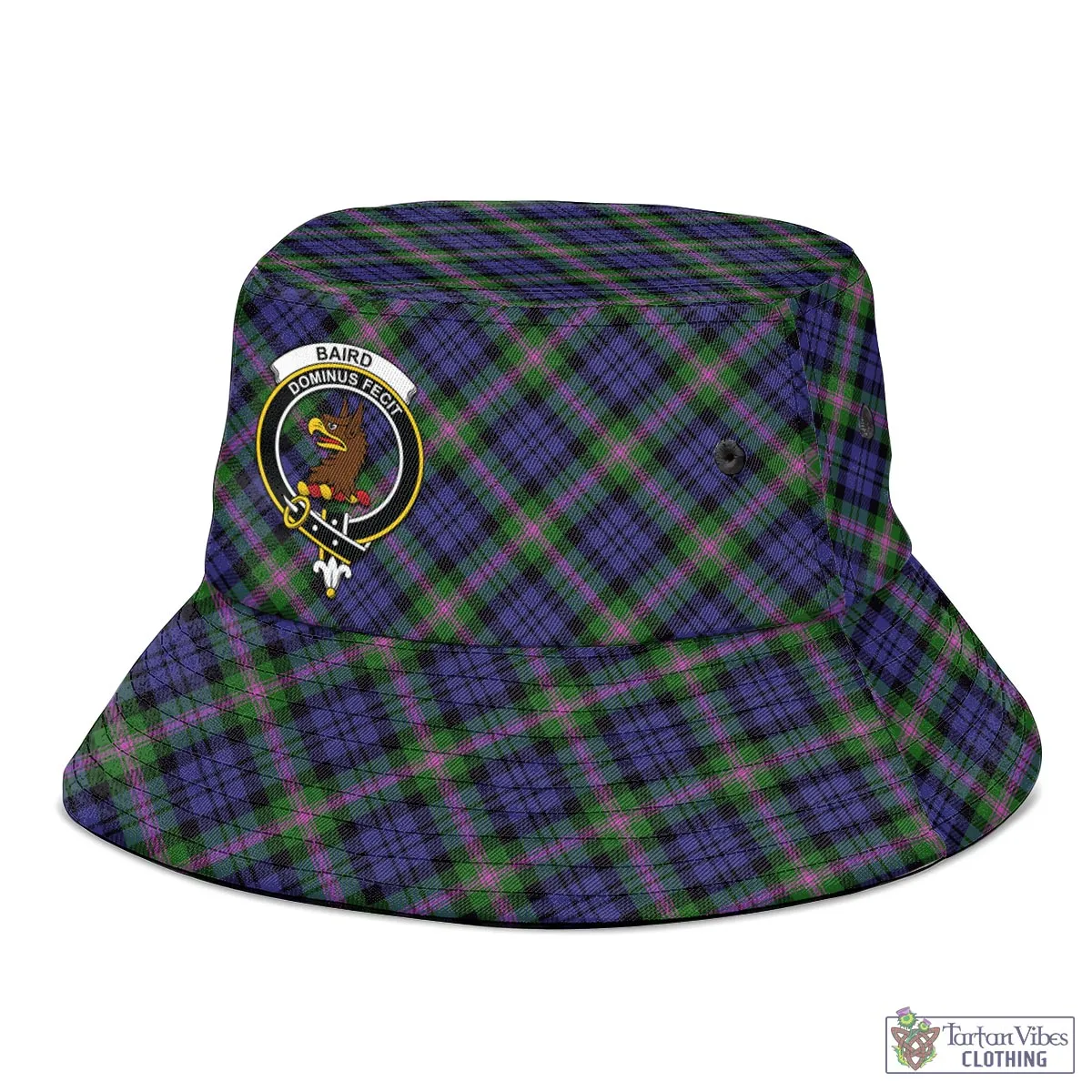 Baird Modern Tartan Bucket Hat with Family Crest