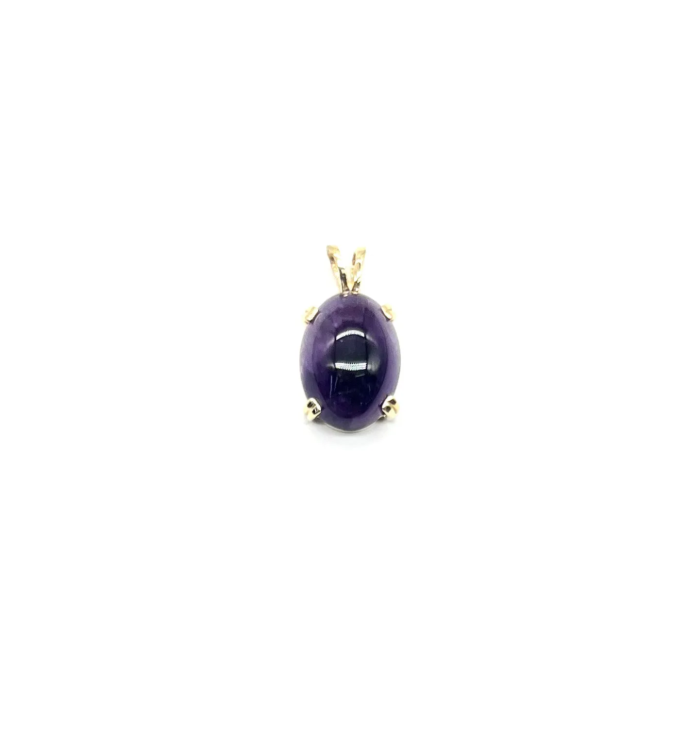 Cabachon Cut Amethyst Pendant