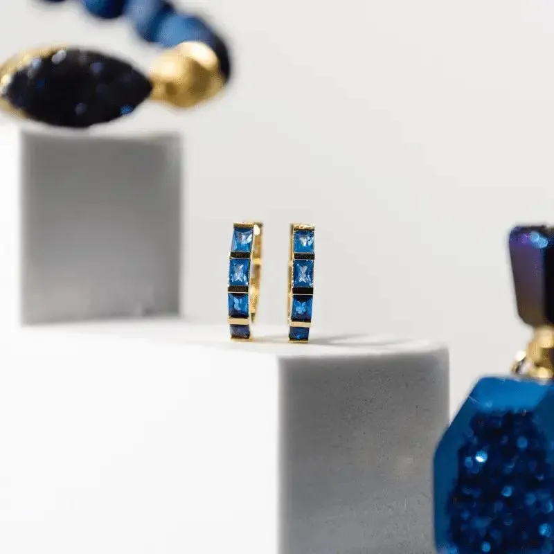 Capri Blue Druzy Stretch Bracelet