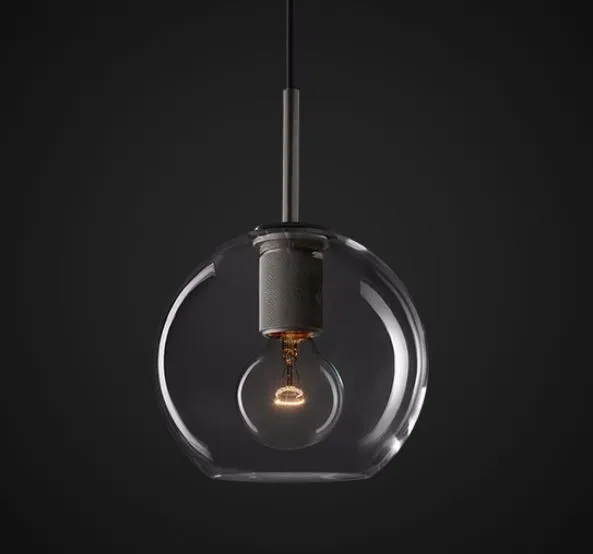 Celarno Metal Accent Glass Globe Pendant Lamp