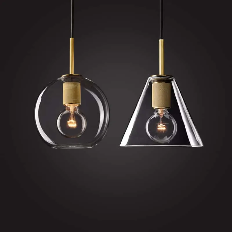 Celarno Metal Accent Glass Globe Pendant Lamp