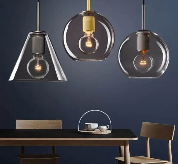 Celarno Metal Accent Glass Globe Pendant Lamp