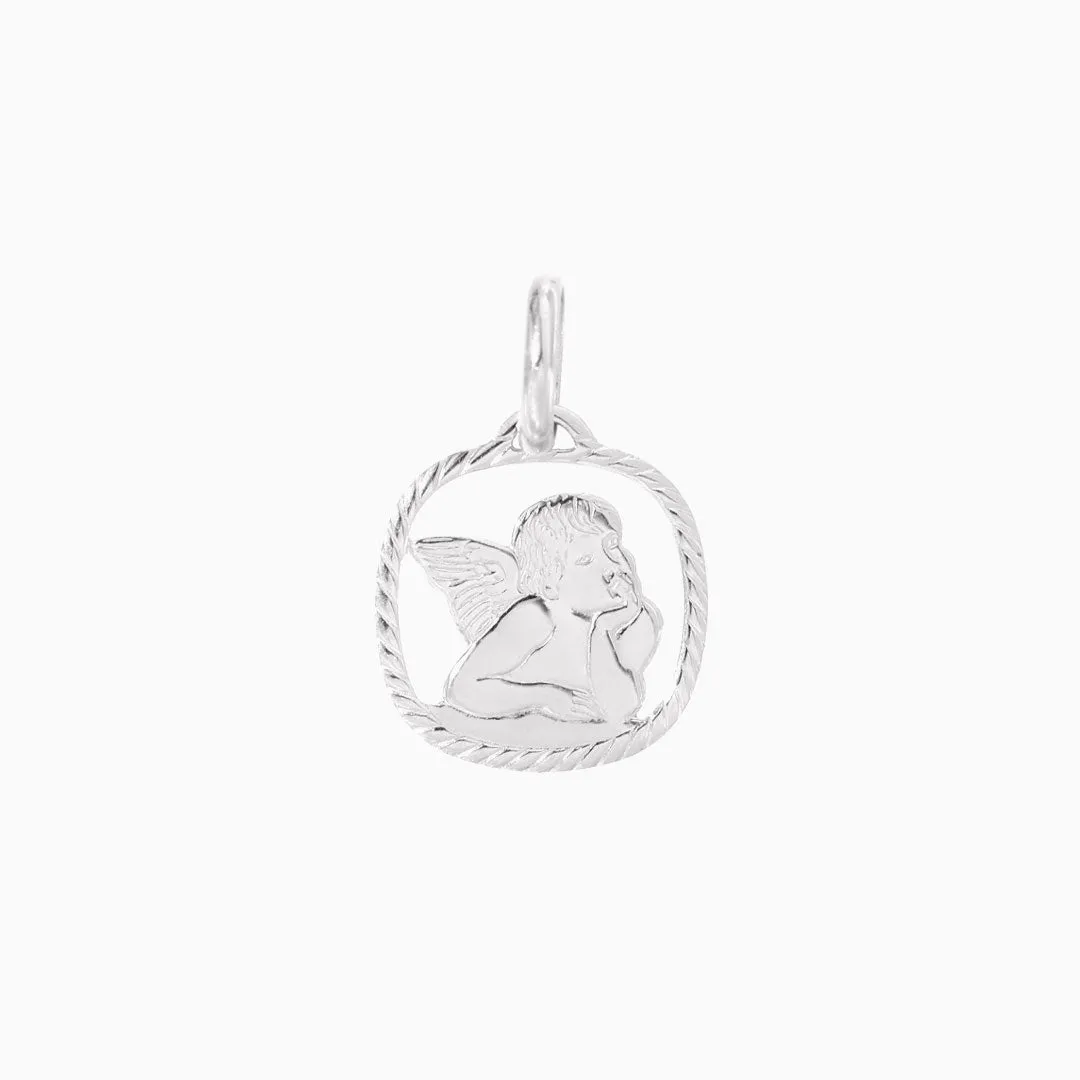 Cherub White Gold Pendant