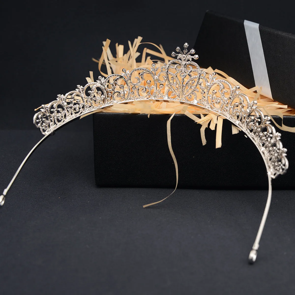 Cubic Zirconia Royal Tiara for Wedding,Crystal Bride Tiaras for Women CH10395