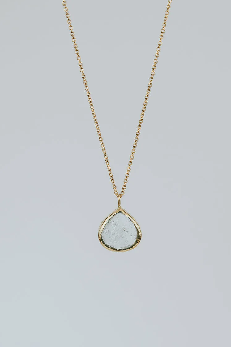 Dew Drop Necklace - Aquamarine