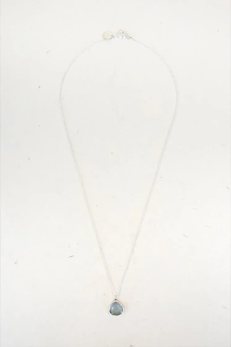 Dew Drop Necklace - Aquamarine
