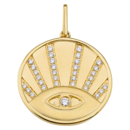 Evil Eye Diamond Charm