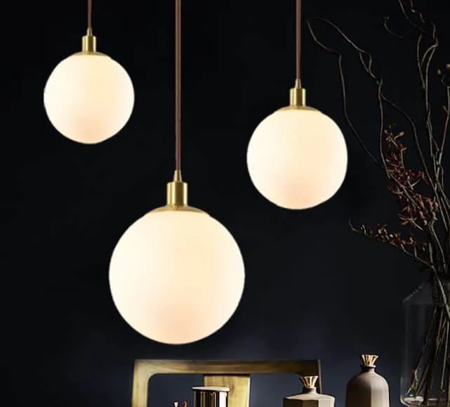 Gasuka Copper Round Globe Pendant Lamp