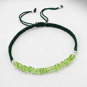 Gemstone and Sterling String Bracelets