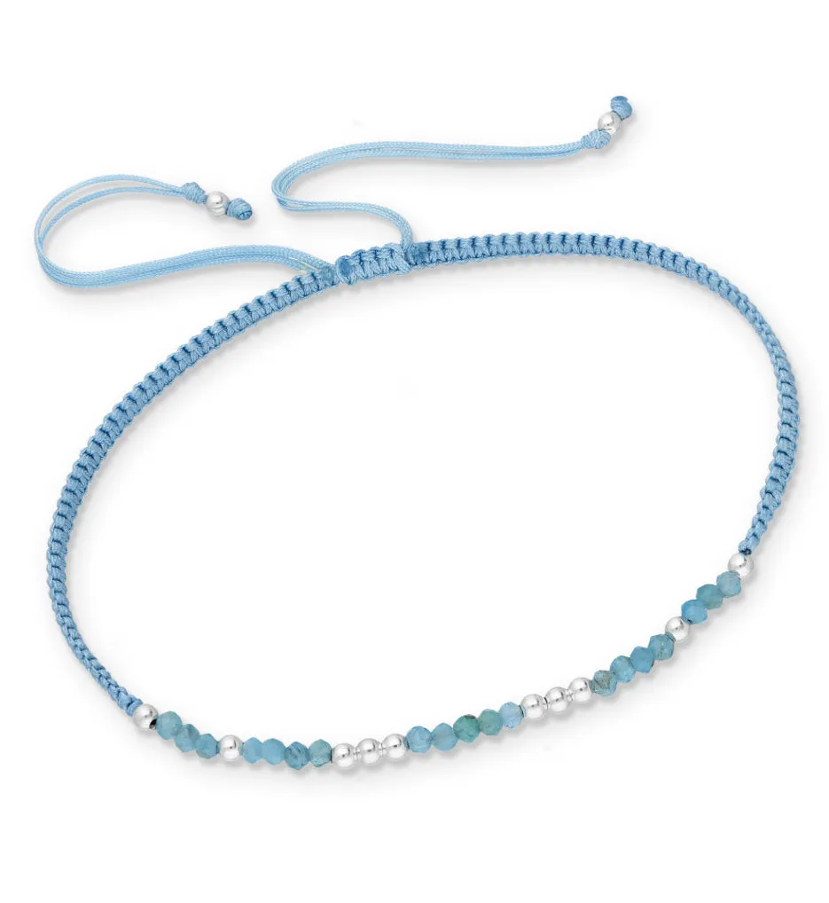 Gemstone and Sterling String Bracelets