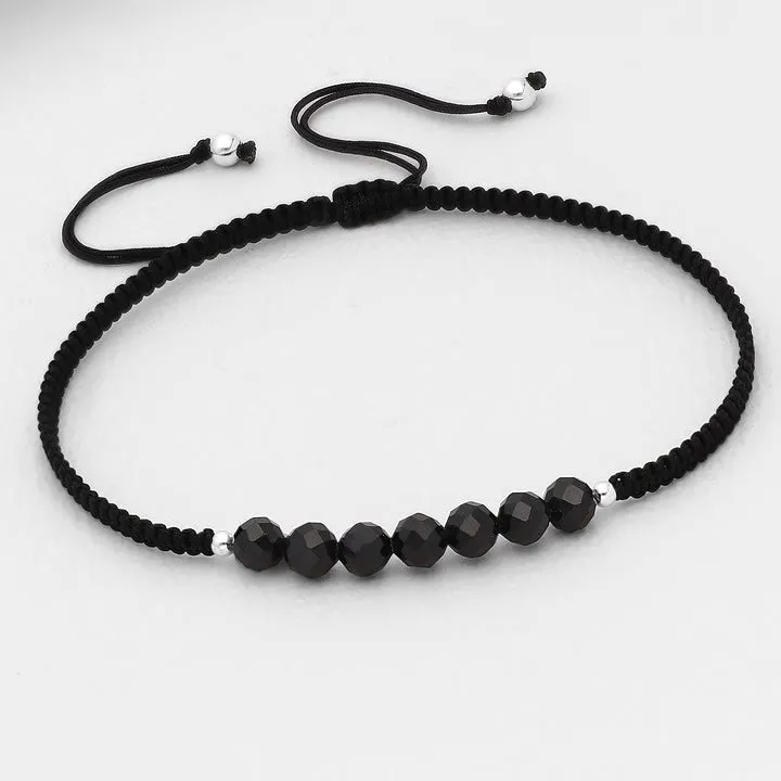 Gemstone and Sterling String Bracelets