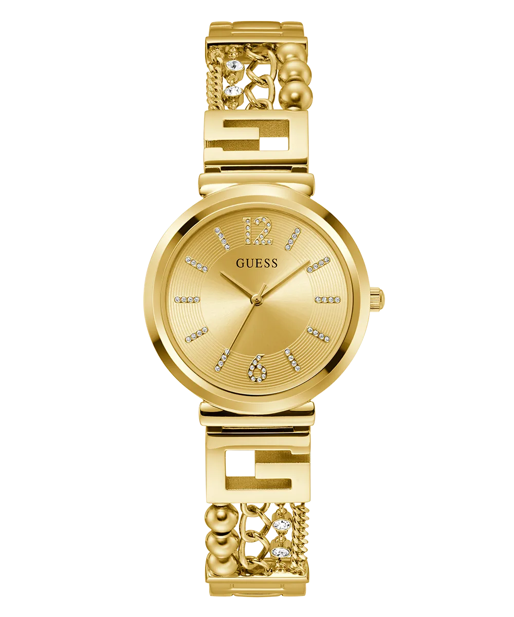 GUESS Ladies Gold Tone Analog Watch
