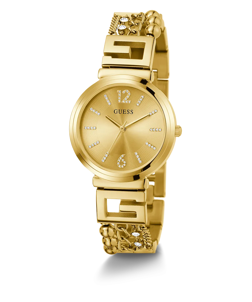GUESS Ladies Gold Tone Analog Watch