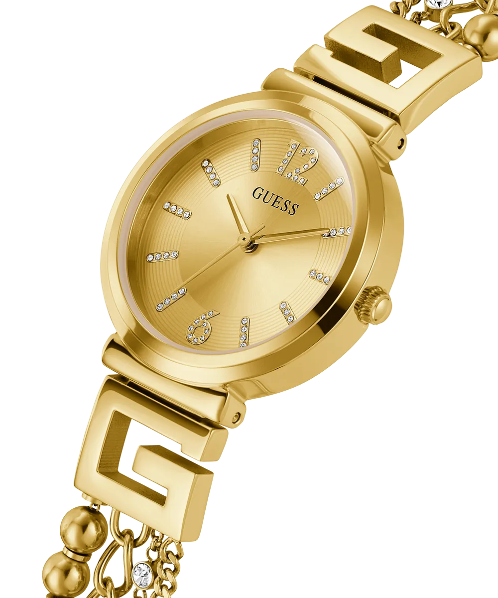 GUESS Ladies Gold Tone Analog Watch
