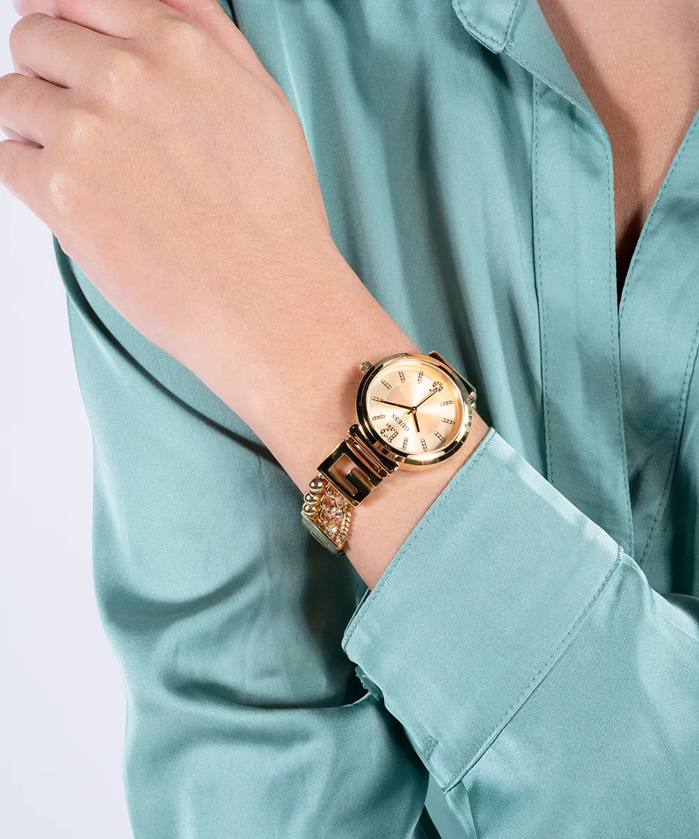 GUESS Ladies Gold Tone Analog Watch