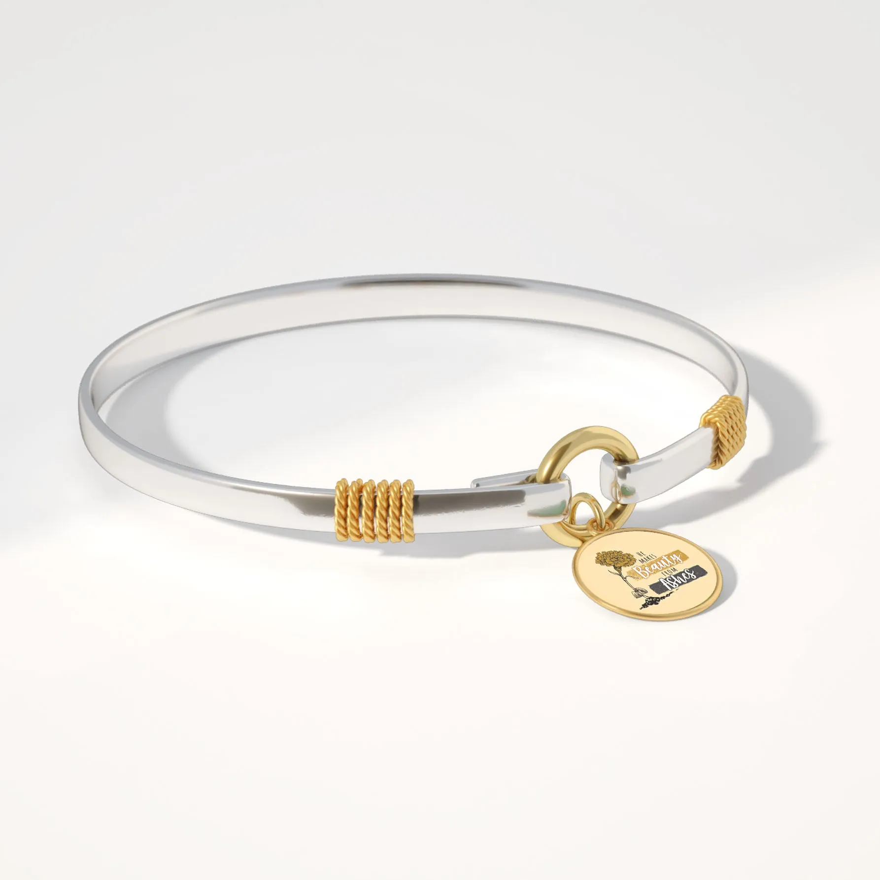 He Makes Beauty From Ashes - Two-Tone Bracelet