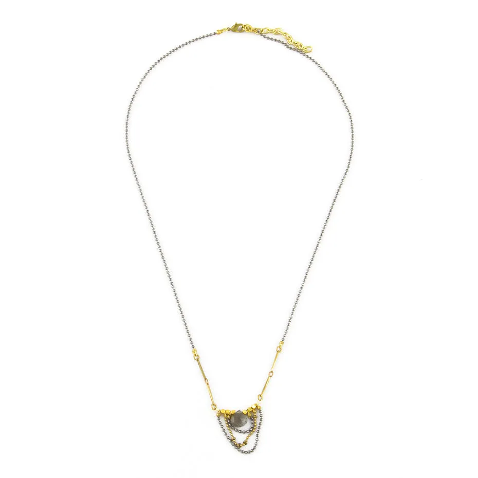 Labradorite Drape Necklace