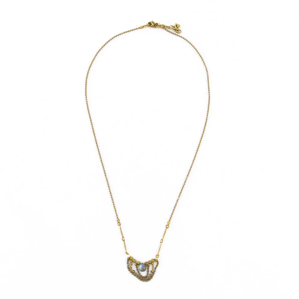 Labradorite Drape Necklace