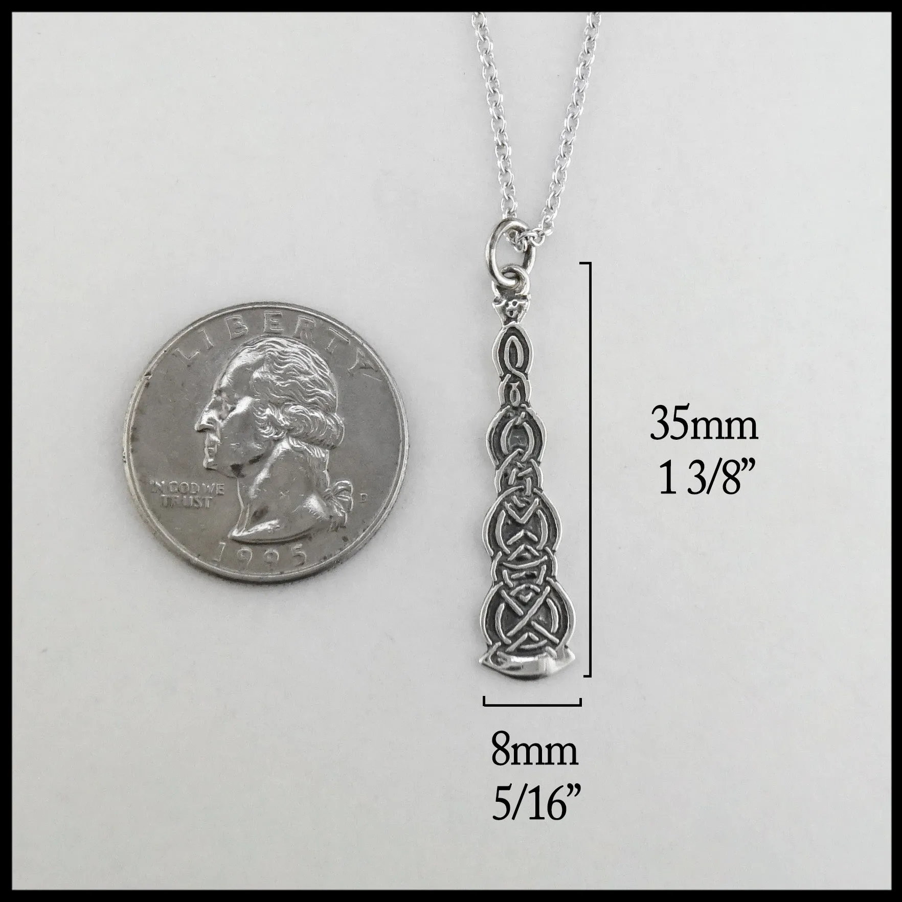 Large Elongated Celtic Pendant