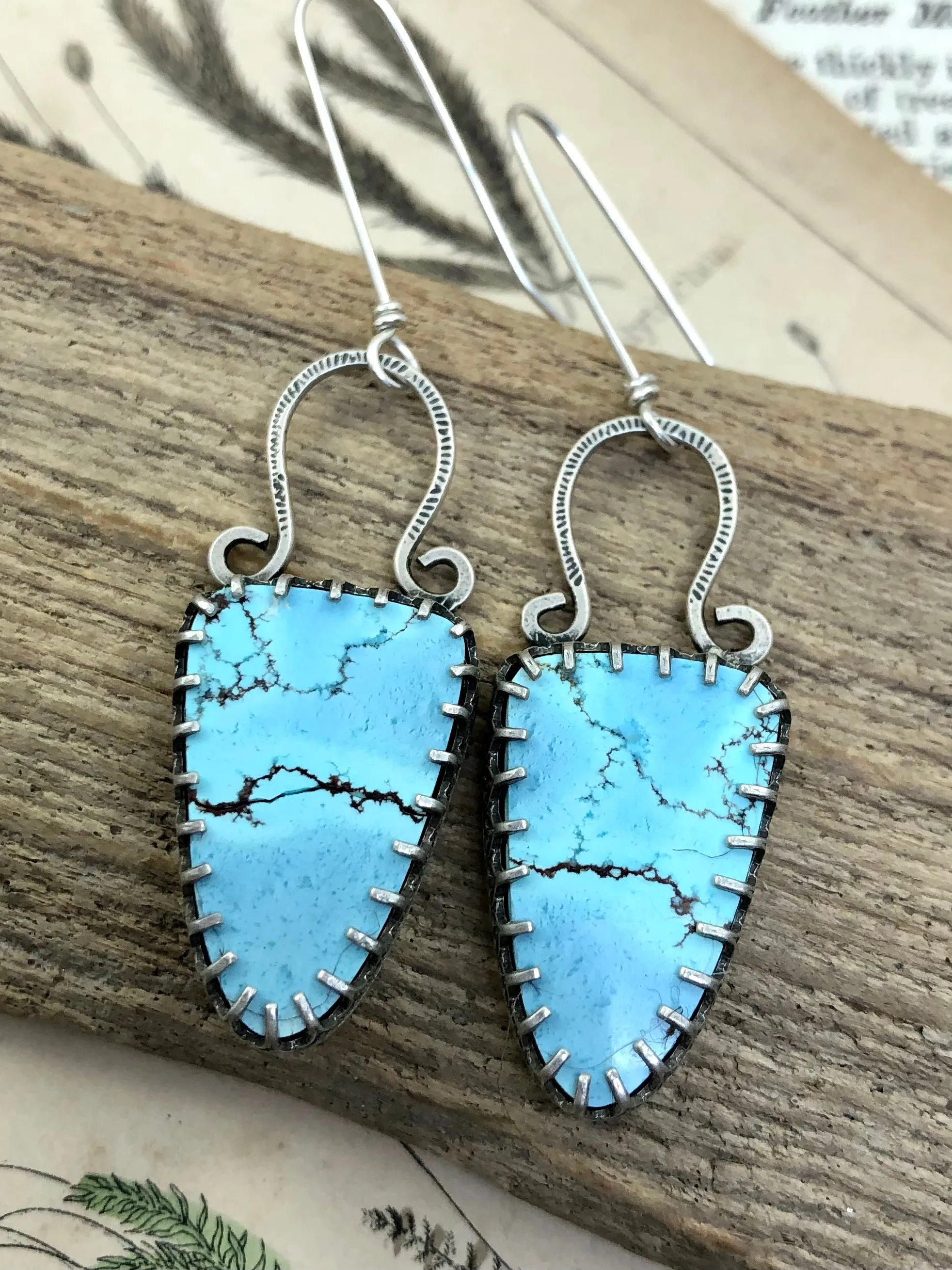 Lavender Turquoise Earrings