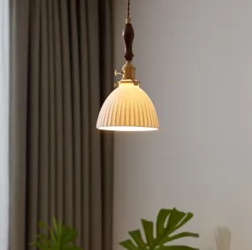 LED Simple Japanese Style Glass Pendant Light