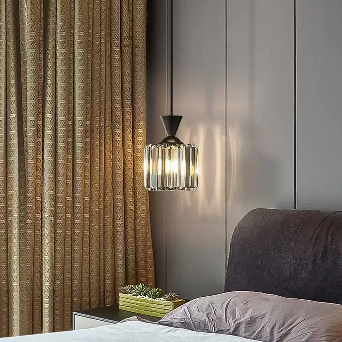 LED Simple Luxury Crystal Glass Modern Pendant Light