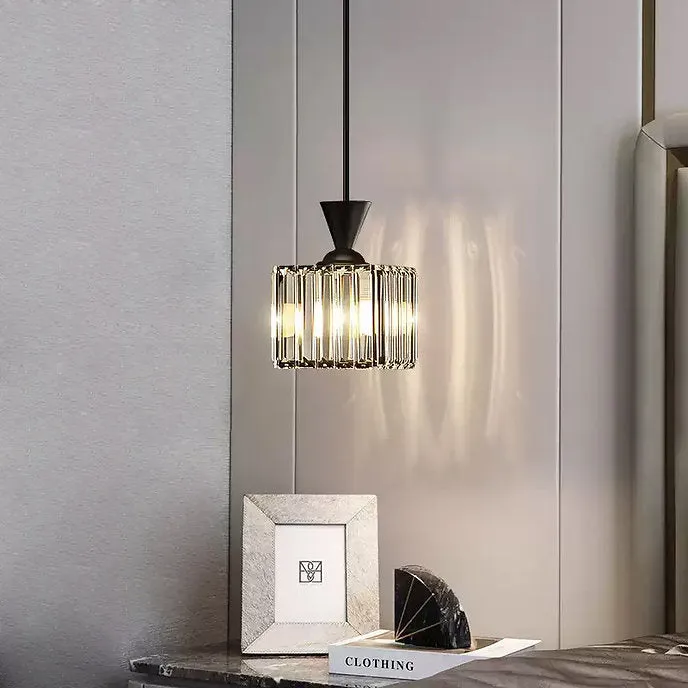 LED Simple Luxury Crystal Glass Modern Pendant Light