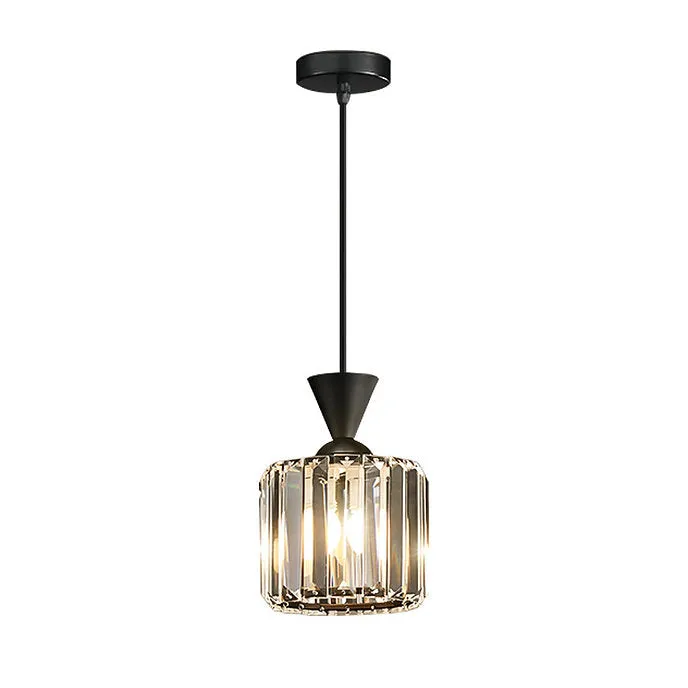 LED Simple Luxury Crystal Glass Modern Pendant Light