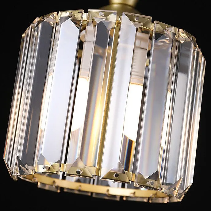 LED Simple Luxury Crystal Glass Modern Pendant Light