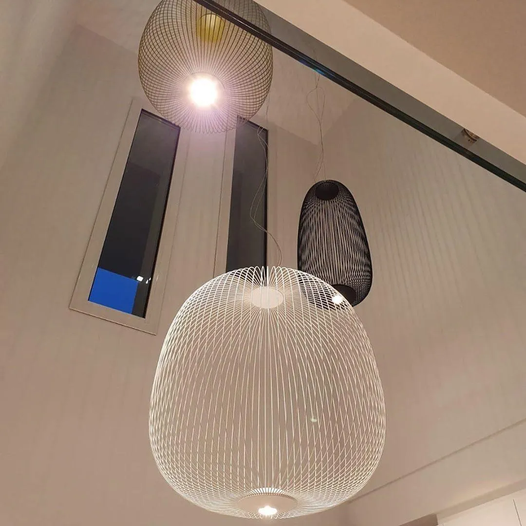 Lightweight Spokes Cage Pendant Lamp