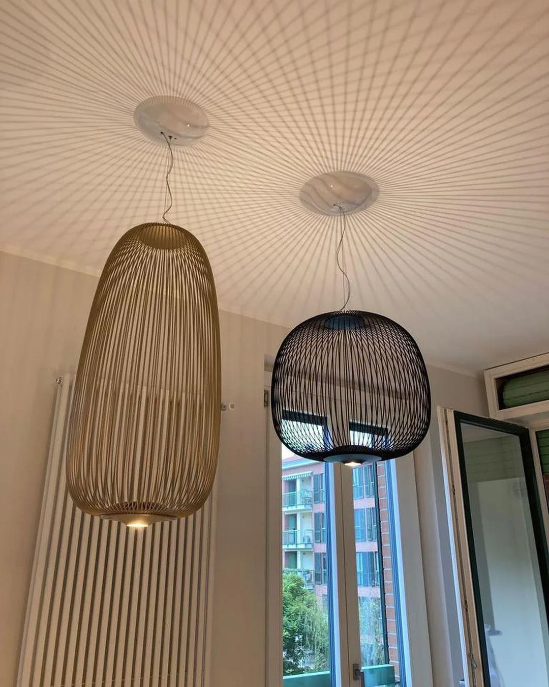 Lightweight Spokes Cage Pendant Lamp